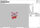 Little Cherry Embroidery File 6 sizes
