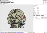 Bbride Of Chucky v2 Embroidery