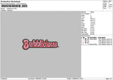 Bubblitext Embroidery File 6 sizes