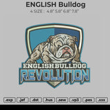 ENGLISH Bulldog revolution embroidery