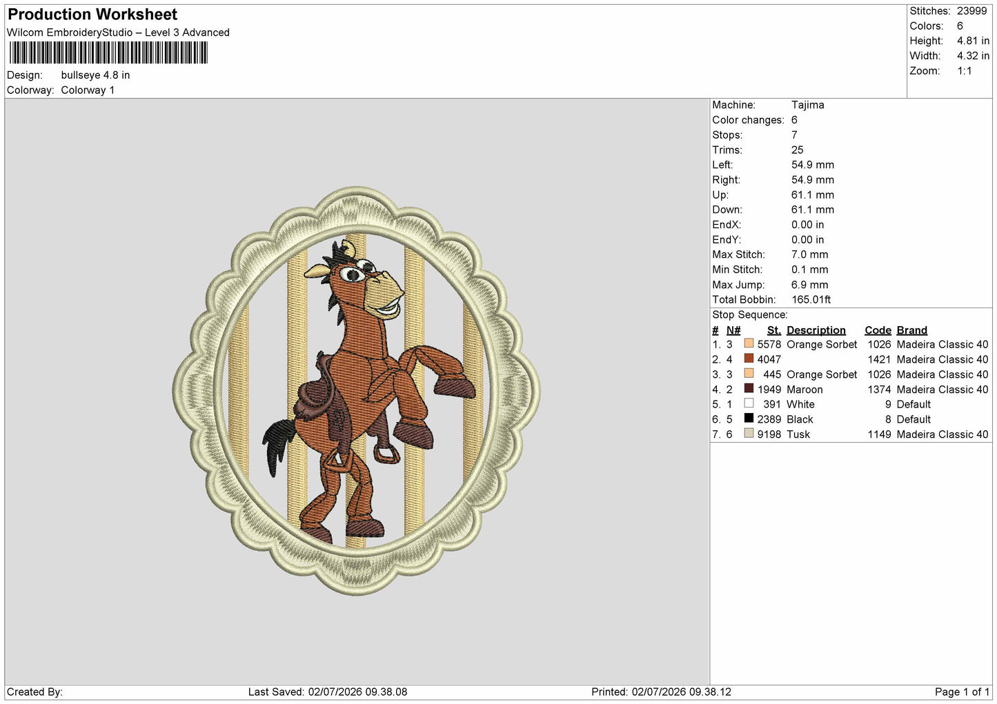 Bullseyepatch Embroidery Machine Design File 6 sizes
