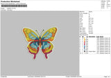 Butterfly V5 Embroidery File 6 sizes