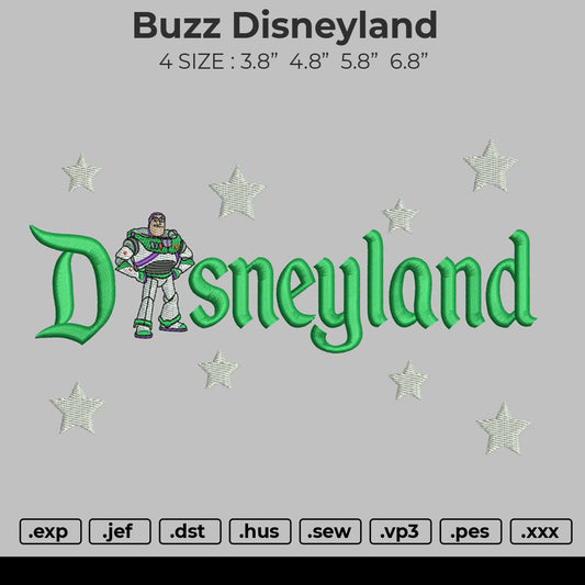Buzz Disneyland Embroidery