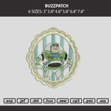Buzzpatch Embroidery Machine Design File 6 sizes