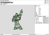 Buzz2311 Embroidery File 6 sizes