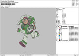 Buzz1501 Embroidery File 6 sizes
