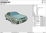 Car 0701 Embroidery File 6 sizes