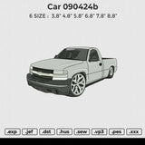 Car 090424b Embroidery File 6 size