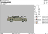 Car 0912 Embroidery File 6 sizes