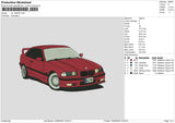 Car 160624 Embroidery File 6 size