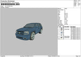 Navy Car 1612 Embroidery File 6 sizes