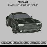 Car 1801a Embroidery File 6 sizes