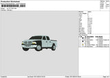 Car 1911a Embroidery File 6 sizes