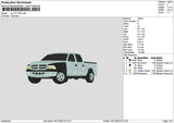 Car 1911a Embroidery File 6 sizes