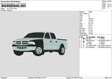 Car 1911a Embroidery File 6 sizes