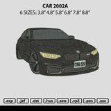 Car 2002a Embroidery File 6 sizes