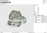 Car 220325a Embroidery File 6 size