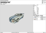 Car 2211 Embroidery File 6 sizes