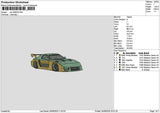 Car 2406 Embroidery File 6 sizes