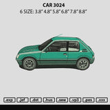 Car 3024b Embroidery File 6 sizes