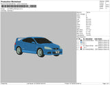 car WA06_ZXW blue Embroidery