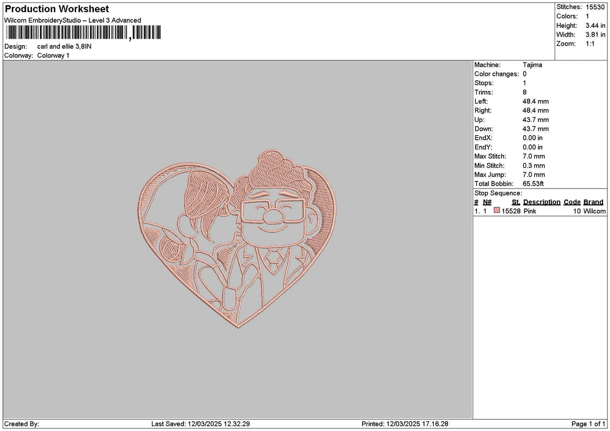 Carl Love Embroidery File 6 sizes