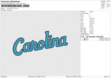 Carolina TEXT Embroidery