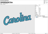 Carolina TEXT Embroidery