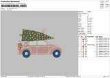 Car Xmas Embroidery