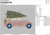 Car Xmas Embroidery
