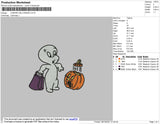 Casper Halloween Embroidery
