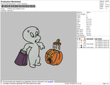Casper Halloween Embroidery