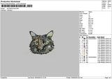 Cat 0304 Embroidery File 6 sizes