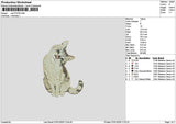 Cat 0701 Embroidery File 6 sizes