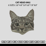 Cat Head 0902 Embroidery File 6 sizes