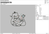 Cat Outlines Embroidery