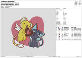 Cats 1608 Embroidery File 6 sizes