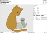 Cat v37 Embroidery