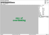 Ceotext Embroidery File 6 sizes