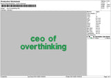 Ceotext Embroidery File 6 sizes