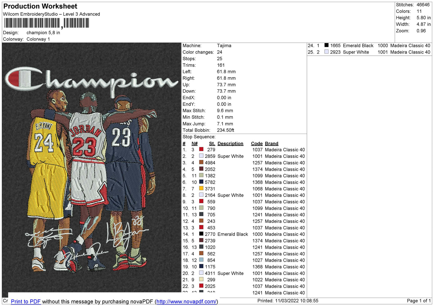 Champion Embroidery