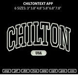 Chiltontext App Embroidery File 6 sizes