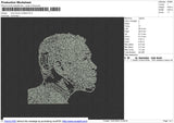 Chris Brown Scribble Embroidery