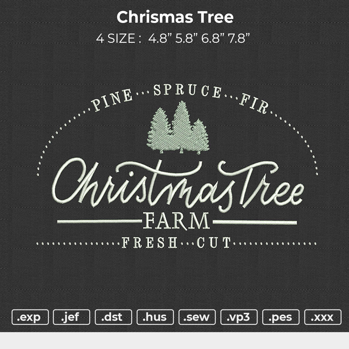 chrismas Tree Embroidery