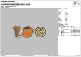 Xmas Symbols 1811 Embroidery 2 Versions