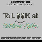 Christmastext 0905 Embroidery File 6 sizes