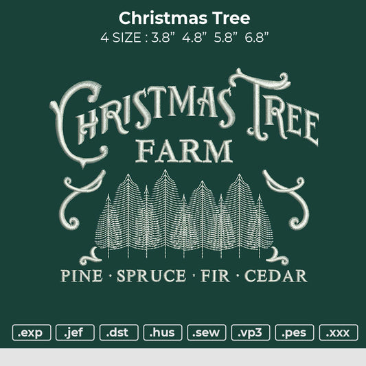 Christmas Tree Embroidery