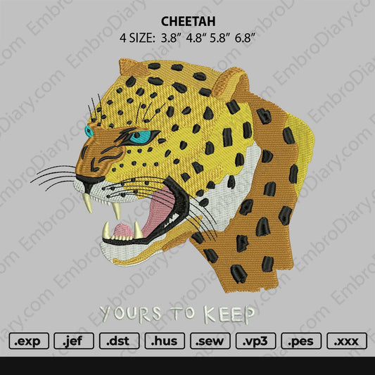 Cheetah Embroidery