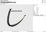 Cigarettes after sex Embroidery File 6 size