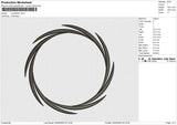 circle5425 Embroidery File 6 size